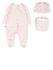 philipppleinjunior Philipp Plein Junior Romper met teddybeerprint - Roze