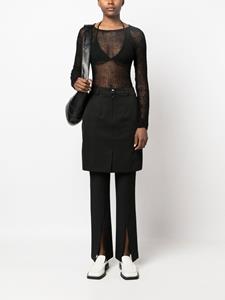 martinerose Martine Rose High waist rok - Zwart