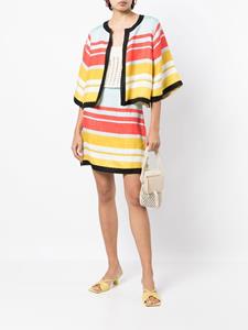 Bambah Gestreepte mini-rok - Rood