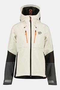 Didriksons Indus Hardshell Jas Dames Gebroken Wit/Zwart