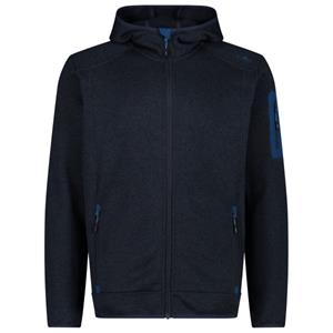 CMP  Jacket Fix Hood Jacquard Knitted 3H60847N - Fleecevest, blauw