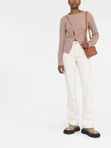 Jacquemus Asymmetrisch vest - Bruin