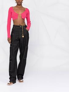 Jacquemus La Maille Pralu cropped vest - Roze