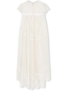 dolce&gabbanakids Dolce & Gabbana Kids Jurk met strikdetail - Wit