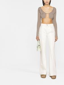 Jacquemus La Maille Pralu cropped vest - Beige