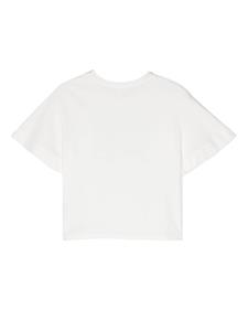 chloékids Chloé Kids T-shirt met logoprint - Wit