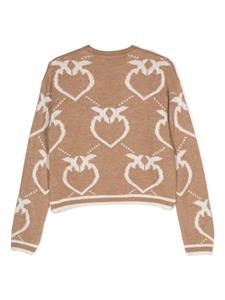 Pinko Kids Intarsia trui - Bruin