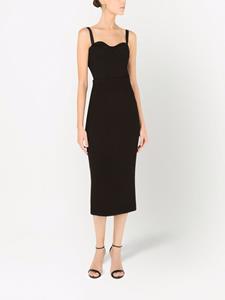 dolce&gabbana Dolce & Gabbana Kokerrok van scheerwol - Zwart