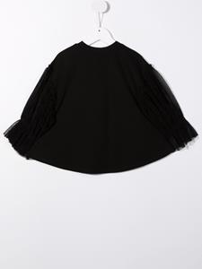 dknykids Dkny Kids Trui met tulen mouwen - Zwart