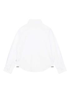 BOSS Kidswear Shirt met geborduurd logo - Wit