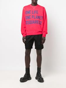 Dsquared2 Sweater met tekst - Rood