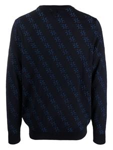 Billionaire Trui met monogram-jacquard - Blauw