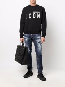 DSQUARED2 Sweater met logo - Zwart