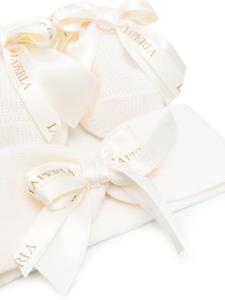 laperlakids La Perla Kids Laarzen en haarband set - Beige