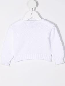Siola Opengebreid vest - Wit