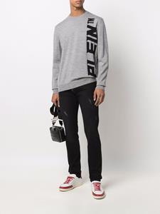 philippplein Philipp Plein Trui met logoprint - Grijs