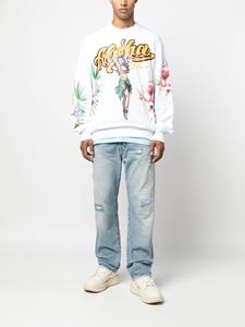 philippplein Philipp Plein Overhemd met Hawaii-print - Wit