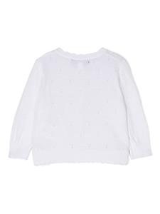 tartineetchocolat Tartine Et Chocolat Vest met gewelfde afwerking - Wit