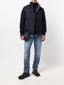 Billionaire Fijngebreide coltrui - Blauw