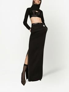 Dolce & Gabbana KIM DOLCE&GABBANA maxi-rok met rits - Zwart
