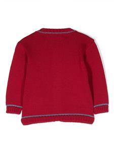 lastupenderia La Stupenderia Vest met contrasterende afwerking - Rood