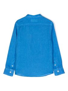 MC2 Saint Barth Kids Linnen shirt - Blauw