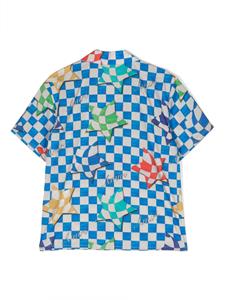 amirikids AMIRI KIDS Geruit shirt - Blauw