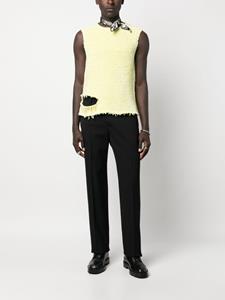 jilsander Jil Sander Top met gerafelde afwerking - Geel