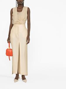 Lanvin Rok met split - Beige