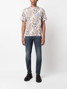 ETRO T-shirt met paisley-print - Beige