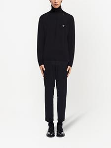 Prada Coltrui met geborduurd logo - Zwart