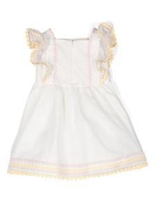 stellamccartneykids Stella McCartney Kids Jurk met zigzag-detail - Beige