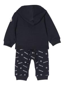 monclerenfant Moncler Enfant Trainingspak met logoprint - Blauw