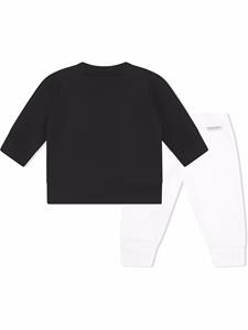 monclerenfant Moncler Enfant Trainingspak met logoprint - Zwart