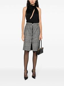tomford TOM FORD Geruite kokerrok - Zwart