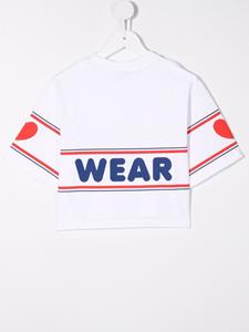 gcdskids Gcds Kids T-shirt met logoprint - Wit