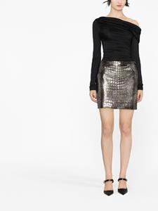 tomford TOM FORD Metallic mini-rok - Zilver