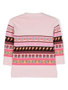 philosophydilorenzoserafinikids Philosophy Di Lorenzo Serafini Kids Intarsia vest - Roze