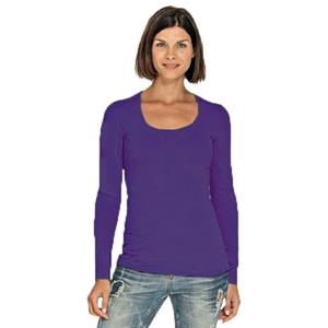 Lemon & Soda Paars damesshirt lange mouw -