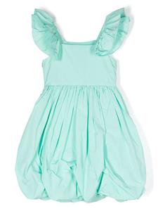 TWINSET Kids Geplooide jurk - Groen