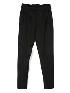 balmainkids Balmain Kids Broek met geplooid detail - Zwart