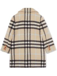 burberrykids Burberry Kids Geruite jas - Beige