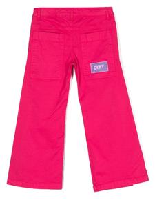 Dkny Kids Broek met wijde pijpen - Roze