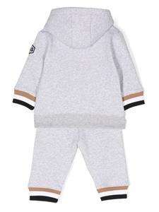 bosskidswear BOSS Kidswear Trainingspak met logoprint - Grijs