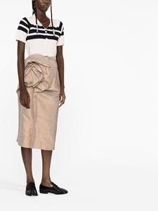 maisonmargiela Maison Margiela Midi-rok met ruche - Beige