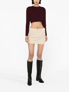 marantétoile MARANT ÉTOILE Ribfluwelen mini-rok - Beige
