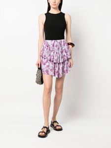 IRO Rok met bloemenprint - Grijs