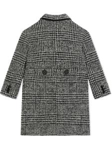 dolce&gabbanakids Dolce & Gabbana Kids Geruite jas met dubbele rij knopen - Zwart