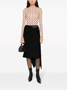 marineserre Marine Serre Asymmetrische rok - Zwart