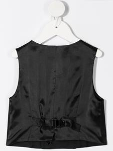 dolce&gabbanakids Dolce & Gabbana Kids Gilet met dubbele rij knopen - Zwart